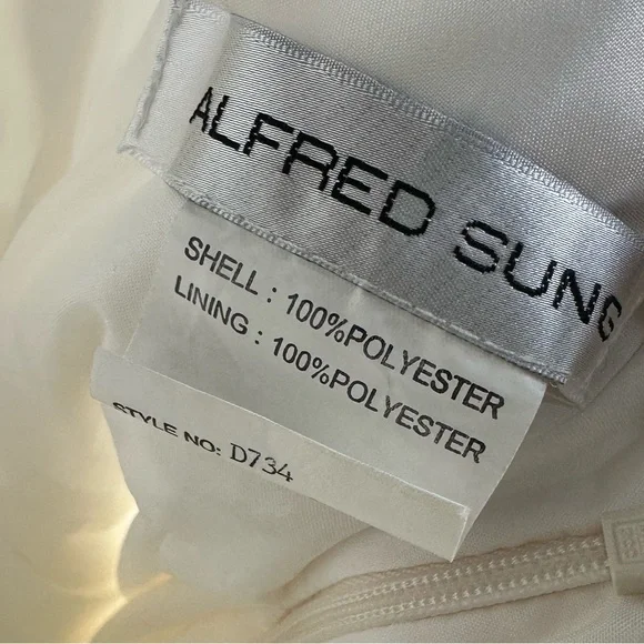 Alfred sung size 0 ivory gown - Picture 6 of 7